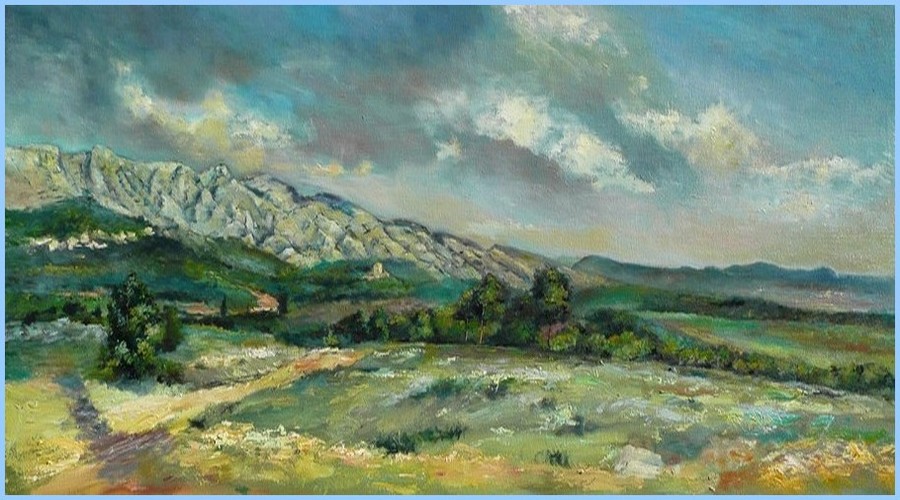 peinture paysage-puyloubier