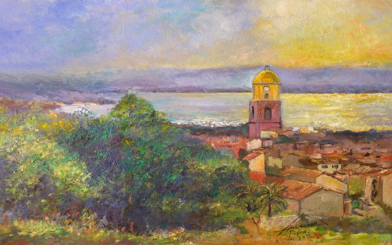 peintre paysagiste st tropez clochet